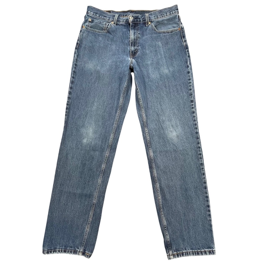 Levis Blue 550 Relaxed Fit Denim Jeans Mens 36x36